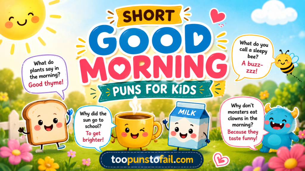 Short Good Morning Puns for Kids