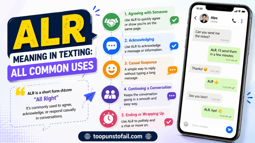 ALR Meaning in Texting: All Common Uses