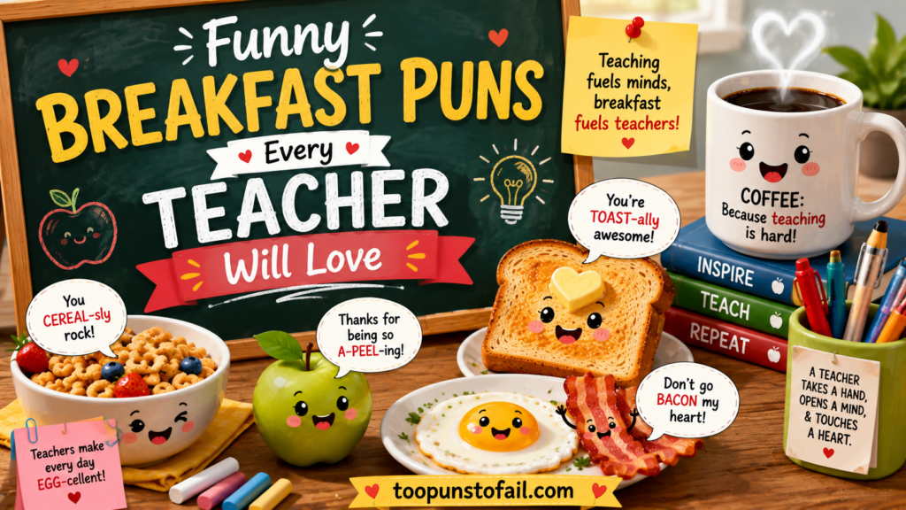 Funny Breakfast Puns Every Teacher Will Love