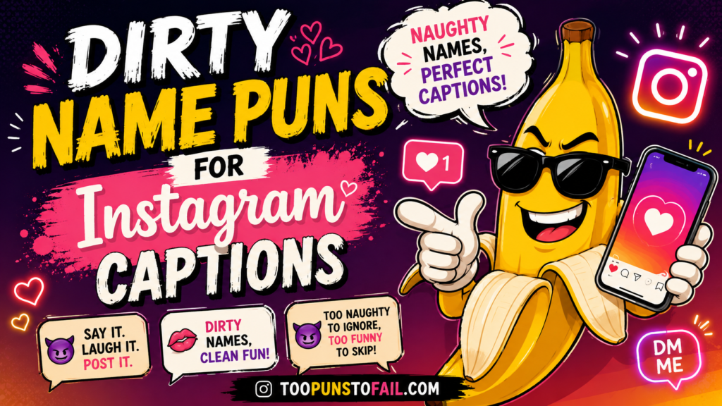 Dirty Name Puns for Instagram Captions