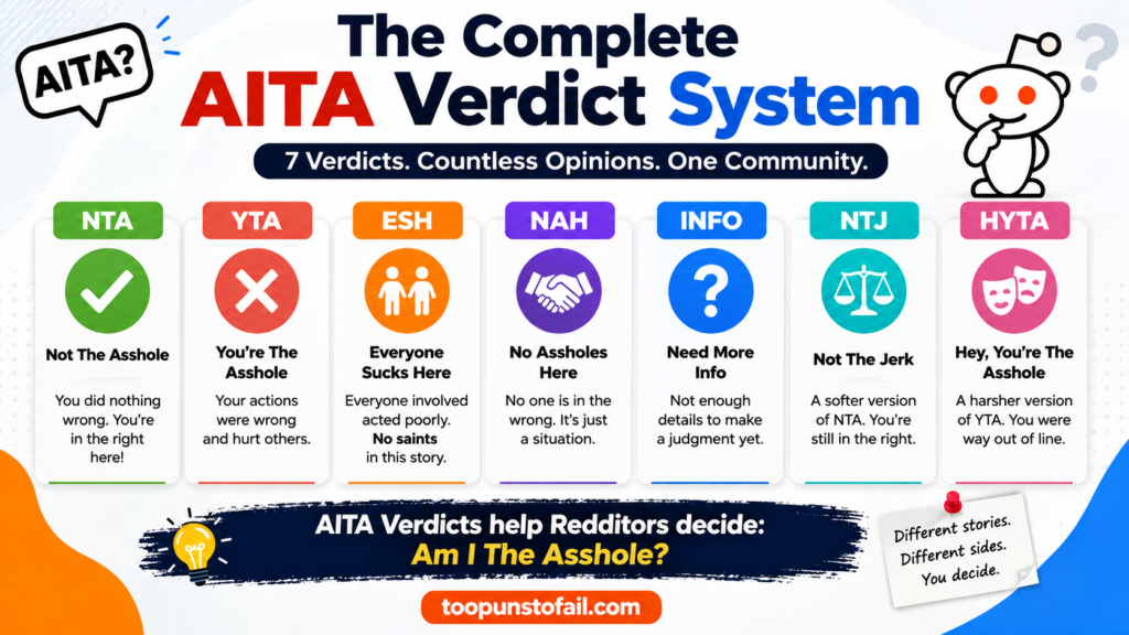 The Complete AITA Verdict System