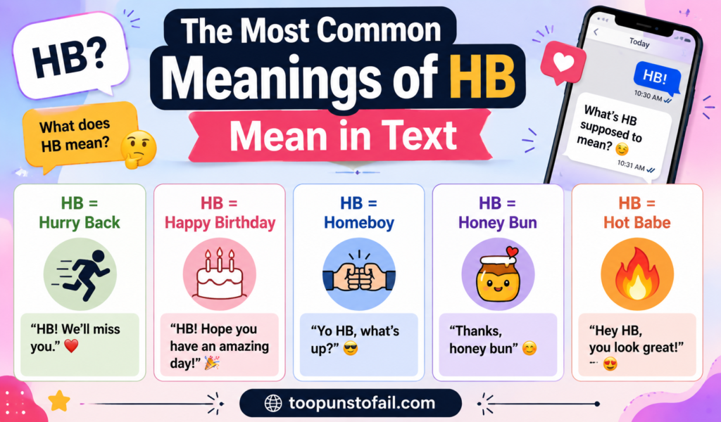 The Most Common Meanings of HB Mean in Text