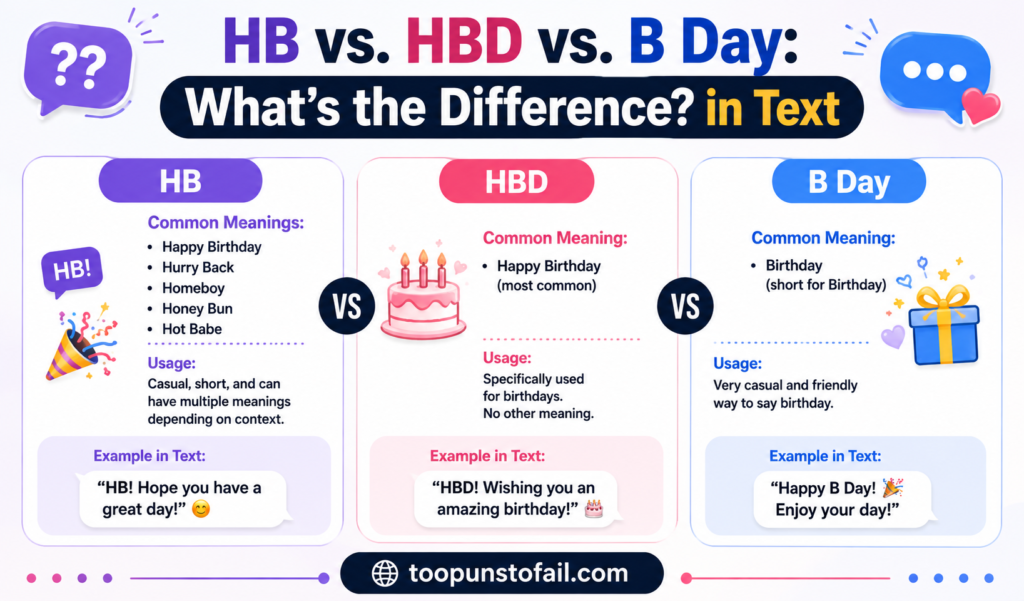 HB vs. HBD vs. B Day: What's the Difference?