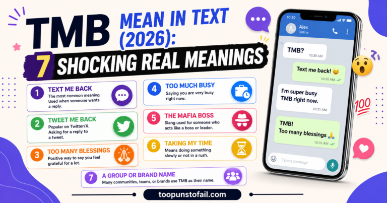 TMB Mean in Text (2026): 7 Shocking Real Meanings