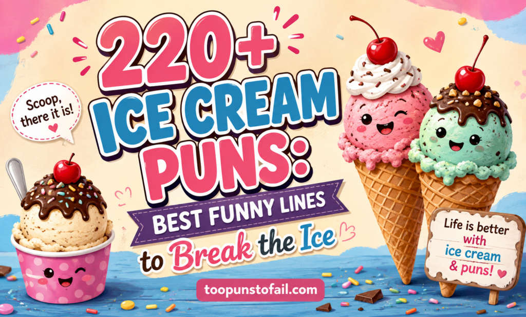 220+ Ice Cream Puns: Best Funny Lines to Break the Ice