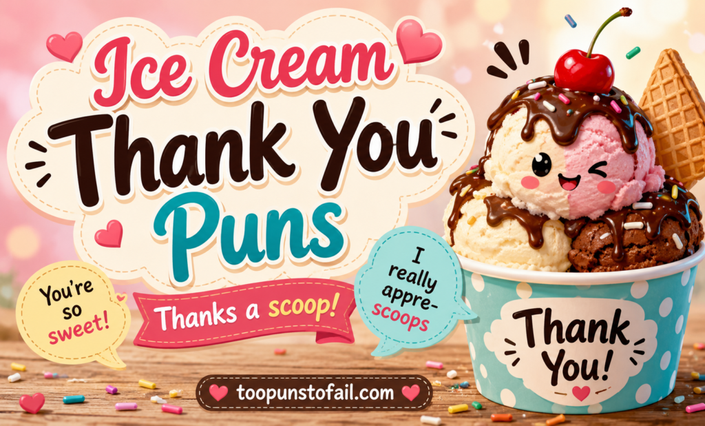  Ice Cream Thank You Puns