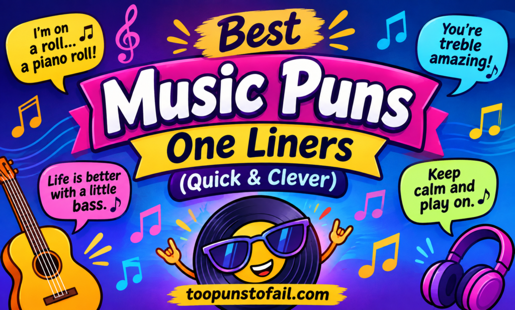 Best Music Puns One Liners (Quick & Clever)
