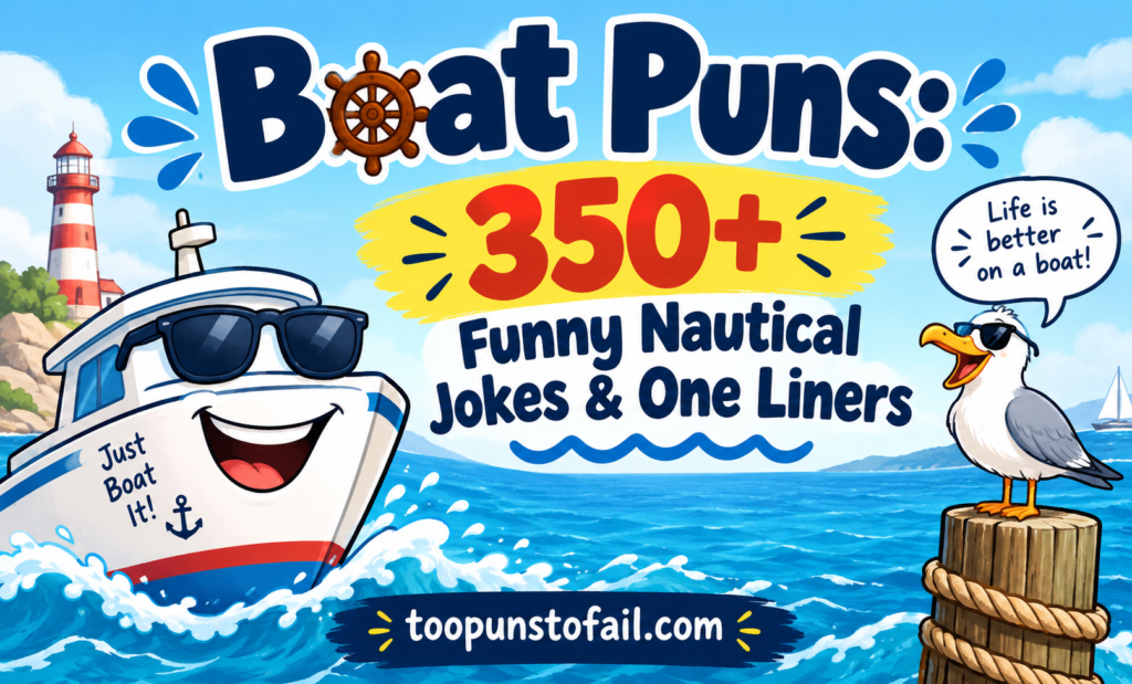 Boat Puns: 350+ Funny Nautical Jokes & One Liners