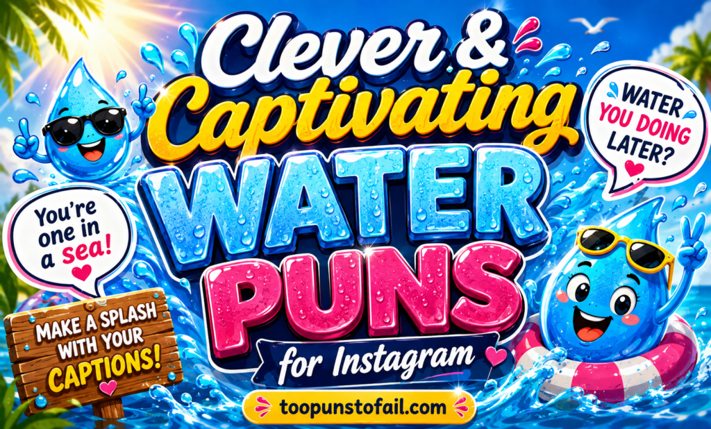 Clever & Captivating Water Puns for Instagram
