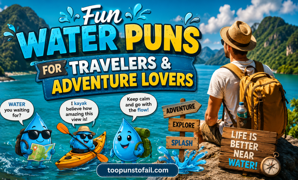 Fun Water Puns for Travelers & Adventure Lovers