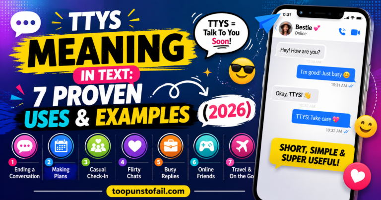 TTYS Meaning in Text: 7 Proven Uses & Examples (2026)