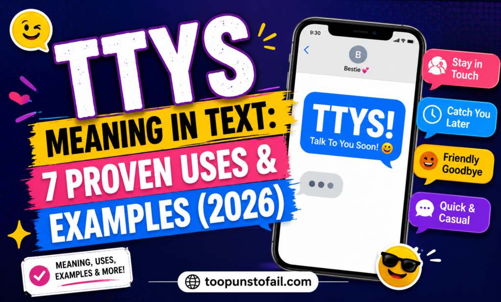TTYS Meaning in Text: 7 Proven Uses & Examples (2026)