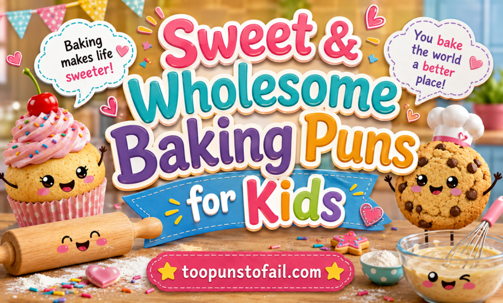 Sweet & Wholesome Baking Puns for Kids