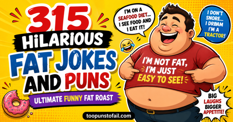 315 Hilarious Fat Jokes And Puns | Ultimate Funny Fat Roast