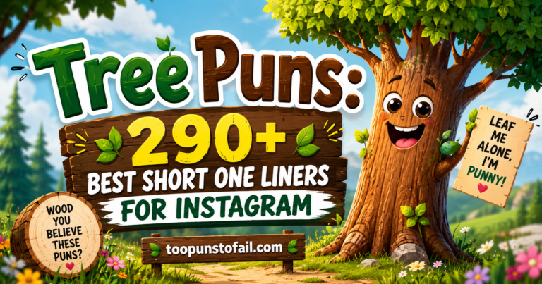 Tree Puns: 290+ Best Short One Liners for Instagram