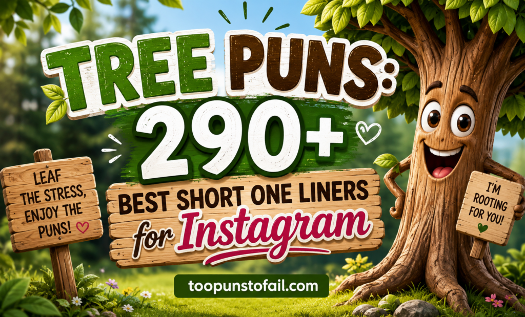 Tree Puns: 290+ Best Short One Liners for Instagram