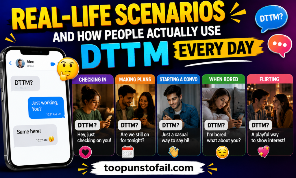 Real-Life Scenarios and How People Actually Use DTTM Every Day