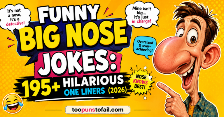 Funny Big Nose Jokes: 195+ Hilarious One Liners (2026)